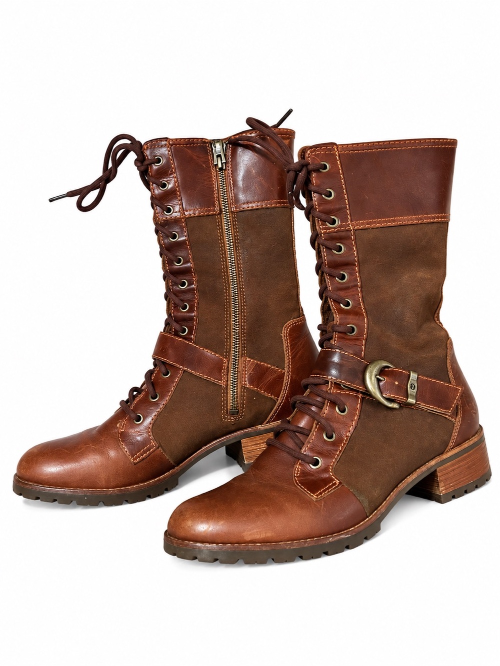 Timberland Y2K Women’s Bethel Buckle Boot Medium Brown Size 9.5